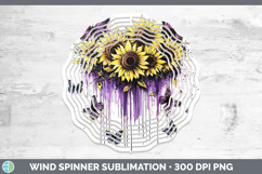 GorgeousPurple Drips Wind Spinner design.