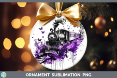 GorgeousPurple Drips Ornament design.