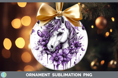 GorgeousPurple Drips Ornament design.