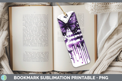 GorgeousPurple Drips Bookmark design.