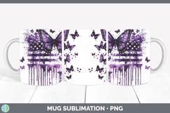 GorgeousPurple Drips Mug Wrap design.