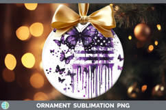 GorgeousPurple Drips Ornament design.