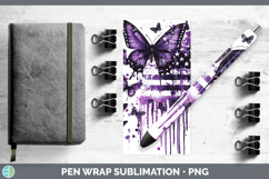 GorgeousPurple Drips Pen Wrap design.