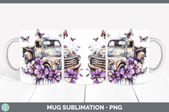 GorgeousPurple Drips Mug Wrap design.