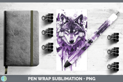 GorgeousPurple Drips Pen Wrap design.