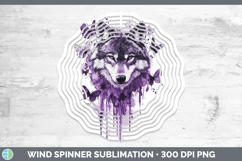 GorgeousPurple Drips Wind Spinner design.