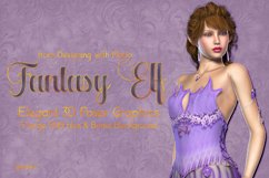 Fantasy Elf Elegant 3D Poser Graphics Product Image 1