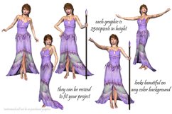 Fantasy Elf Elegant 3D Poser Graphics Product Image 2
