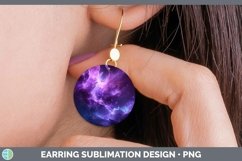 GorgeousPurple Round Earrings design.