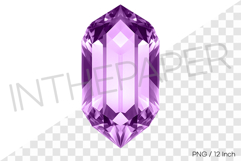 Creative purple freestyle cut PNG jewelry mineral gemstone Product Image 1