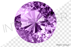 Circle shape purple round cut PNG jewelry clipart mineral Product Image 1