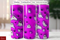 3d Halloween Ghosts Tumbler|Seamless Puffy Tumbler Wrap Product Image 2