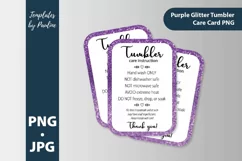 rectangle cup Care instruction card