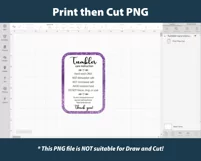 rectangle cup Care instruction card