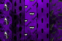 Purple Gothic Halloween Papers Product Image 2