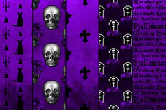 Purple Gothic Halloween Papers Product Image 3