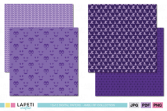 purple halloween printable scrapbook papers