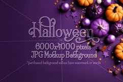 Halloween Mockup, 6000x4000 Purple Halloween Top View , d24 Product Image 1