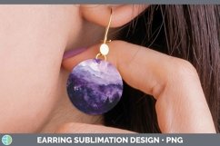 GorgeousPurple Round Earrings design.