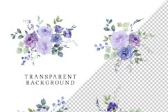 purple lavender lilac floral clipart watercolor spring flowers png 