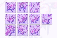 Purple Marble Liquid 4 Digital Paper Background Product Image 2
