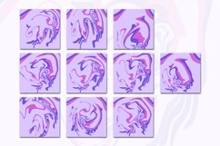Purple Marble Liquid 5 Digital Paper Background Product Image 2