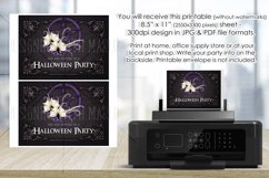 Purple Pentagram Halloween Party 5x7 Printable Invitation Product Image 3