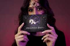 Purple Pentagram Halloween Party 5x7 Printable Invitation Product Image 4