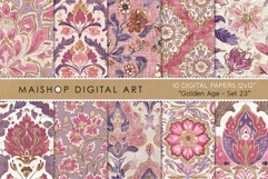 Mauve and Magenta Luxe Botanical Patterns Product Image 1