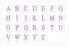 Polka Dots Alphabet Princess Crown Letters Girl Princess PNG Product Image 2