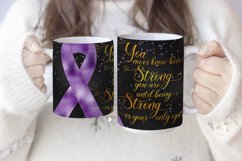 Purple Awareness Ribbon Mug, You Never Know How Strong You Product Image 3