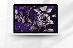 Purple Roses Digital Paper Bundle Product Image 5