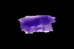 Purple splash art watercolor brush stroke decorative vector Product Image 2