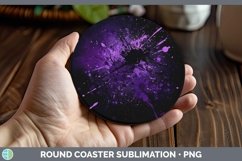 GorgeousPurple Round Coaster design.