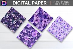Purple Summer Digital Paper Product Image 1