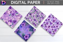 Purple Summer Digital Paper Product Image 1