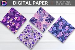 Purple Summer Digital Paper Product Image 1