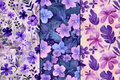 Purple Summer Digital Paper Bundle Product Image 4