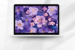 Purple Summer Digital Paper Bundle Product Image 5