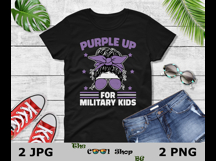 Purple Up For Military Kids Png, Military Child Png Product Image 2
