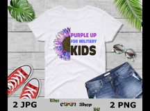 Purple Up For Military Kids Png, Military Child Png Product Image 3