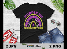 Purple Up For Military Kids Png, Military Child Png Product Image 2