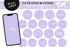 purple us states and cities instagram icons