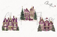 Purple Vintage Victorian House | Vintage PNG Product Image 3