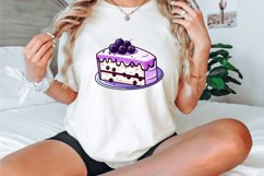 Watercolor Purple Cakes Clipart Bundle Product Image 3