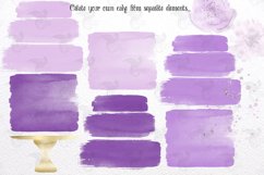 Purple Watercolor Cakes Clipart Product Image 2