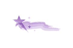 Purple watercolor ink stars brush art element vector Product Image 1