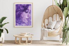 Purple Watercolor Princess Digital Paper Bundle Product Image 5