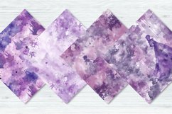 Purple Watercolor Princess Digital Paper Bundle Product Image 3