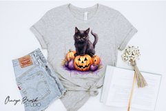 Purple Witch Clipart Halloween Sublimation Bundle